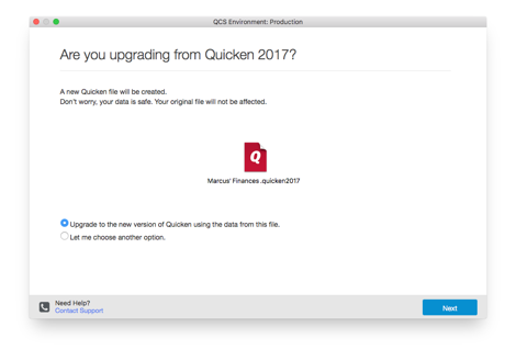 where is quicken for mac file saved
